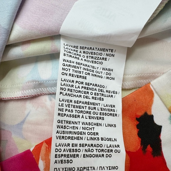 Love Moschino Floral Sheath Dress Bright Multicolor Print Office Cocktail Size 4 - Picture 15 of 16